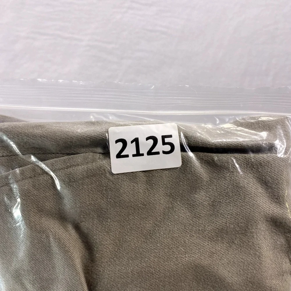 Eddie Bauer Pants Mens 38x27 Khaki Relaxed Fit Pleated Cuffed Chino Casual Dress